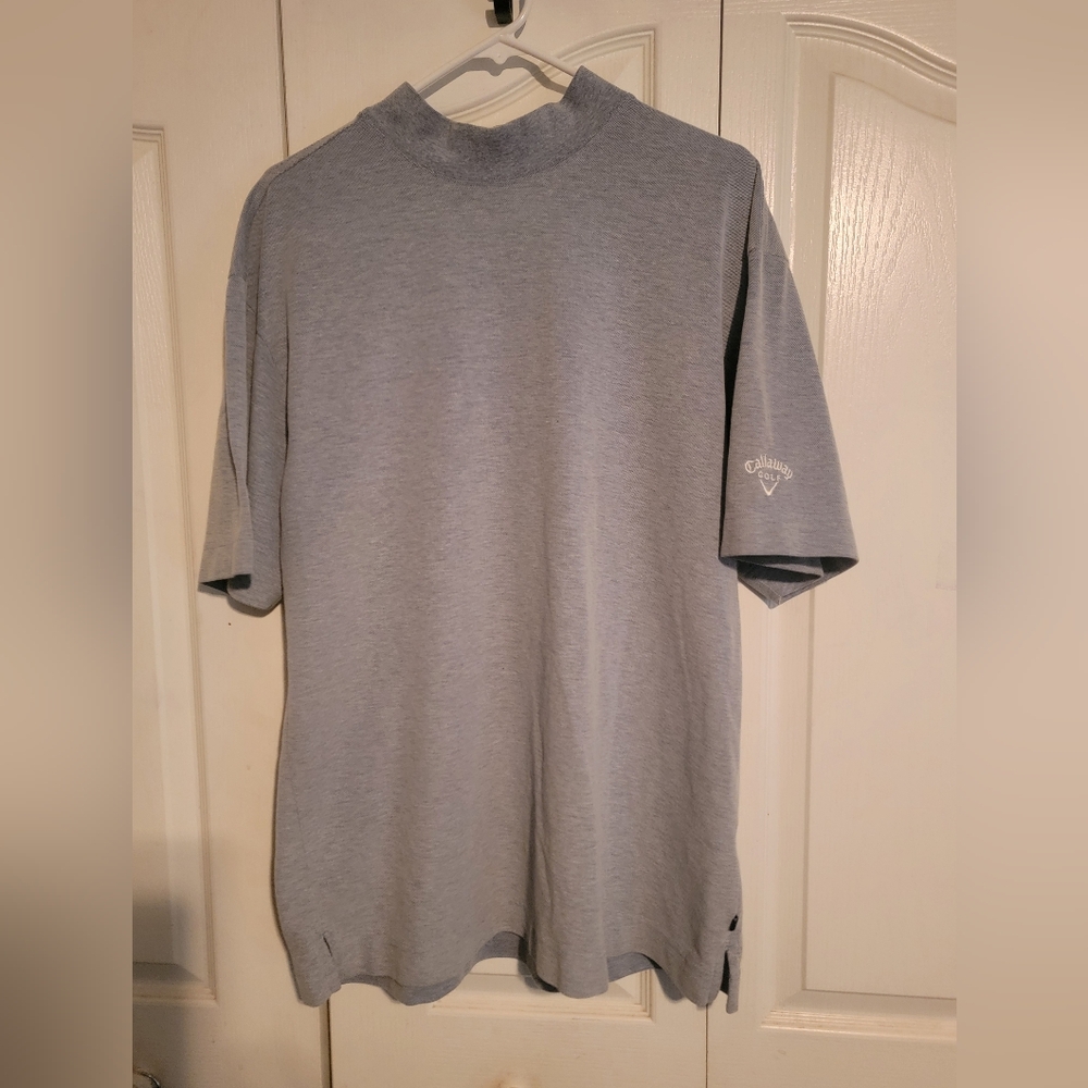 Callaway Men's Light Gray Short Sleeve Tee High Neck